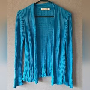 Christina Turquoise Open Knit Cardigan